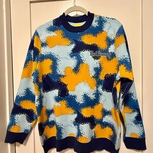 Golf Wang Blue and Orange Graphic Crewneck Sweater